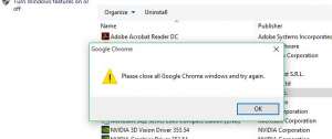 why google chrome wont respond on windows 10