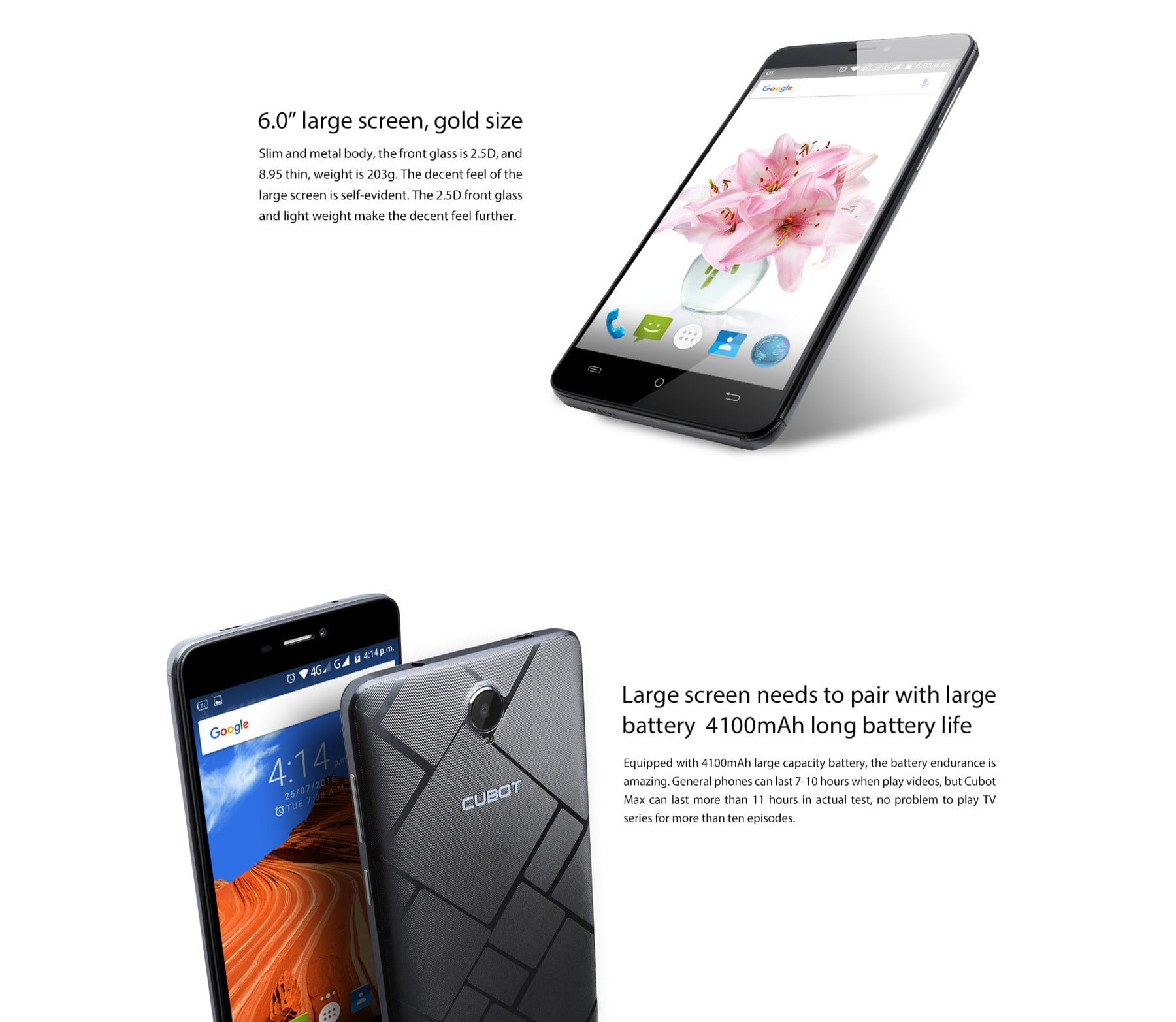 Cubot Max 4G Phablet