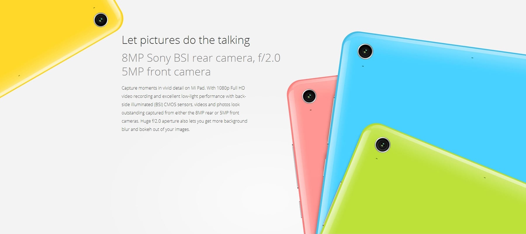 XiaoMi Mi Pad 64GB camera