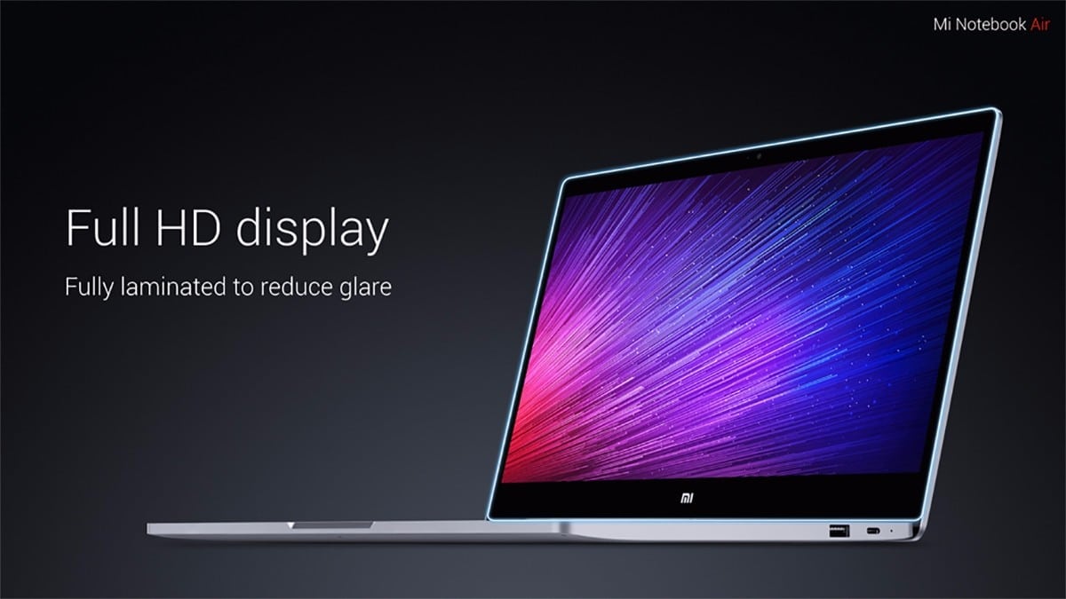 Xiaomi Air 13 Laptop display