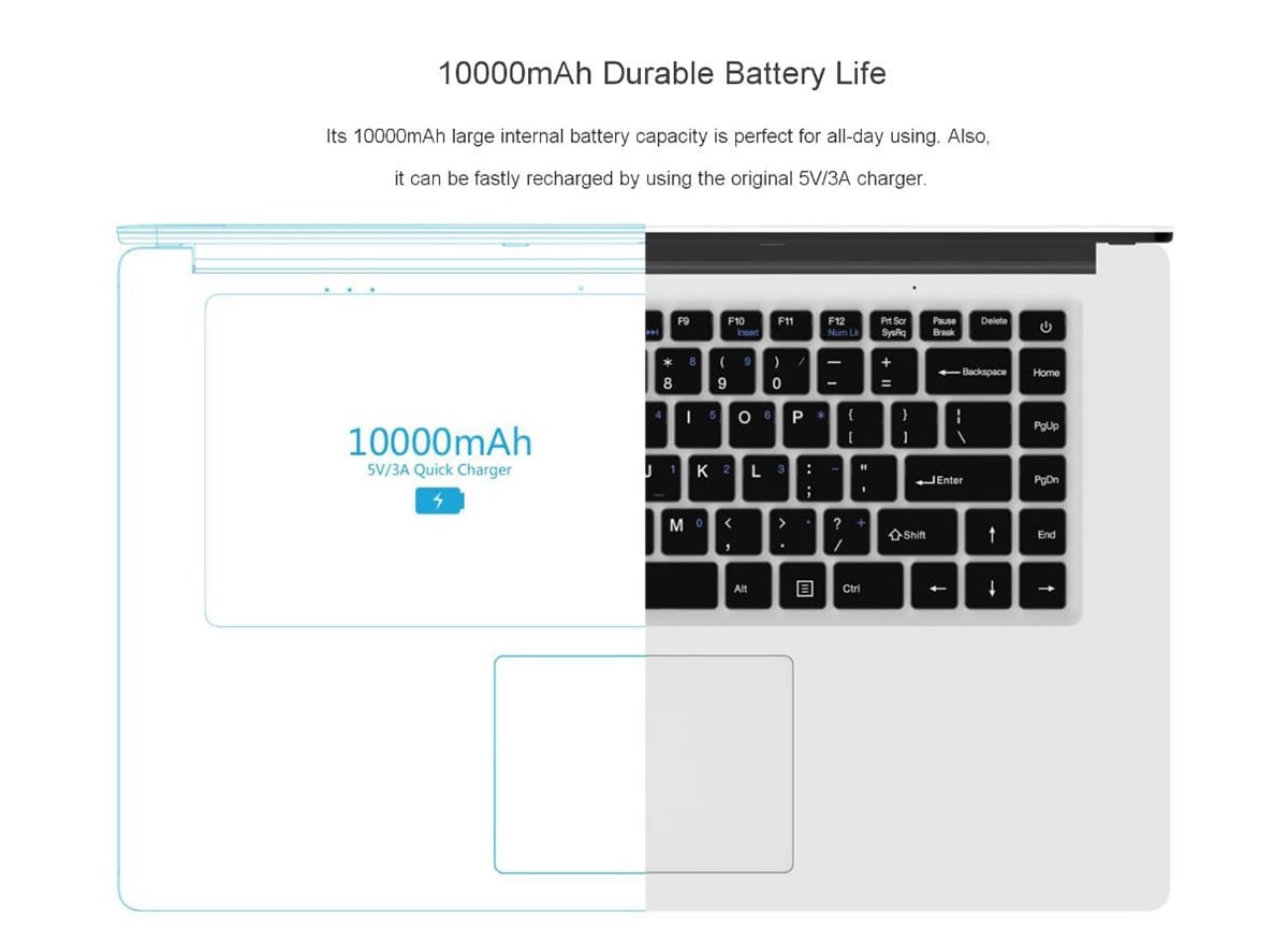 CHUWI LapBook Battery Life