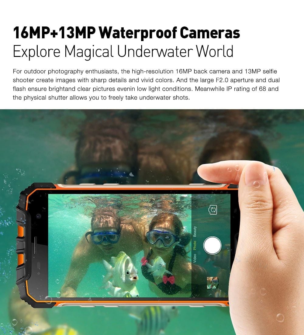 most durable smartphone ulefone armor 2 underwater