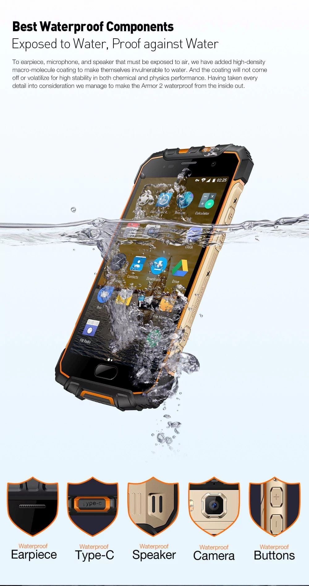 most durable smartphone ulefone armor 2 waterpfroof review