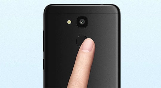 Vernee M5 Review fingerprint