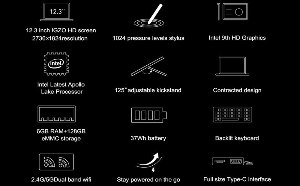 Chuwi SurBook Specs