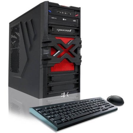 CybertronPC Red Patriot gaming desktop under 500