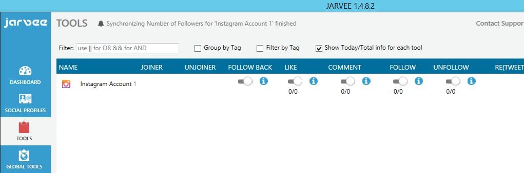 Instagram unfollow settings jarvee tools