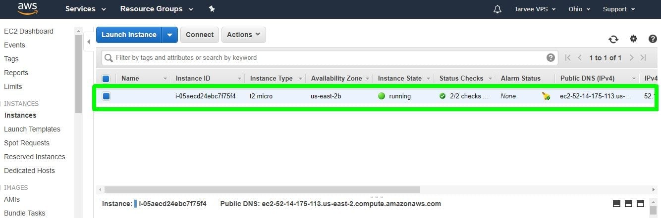 instance is ready vps