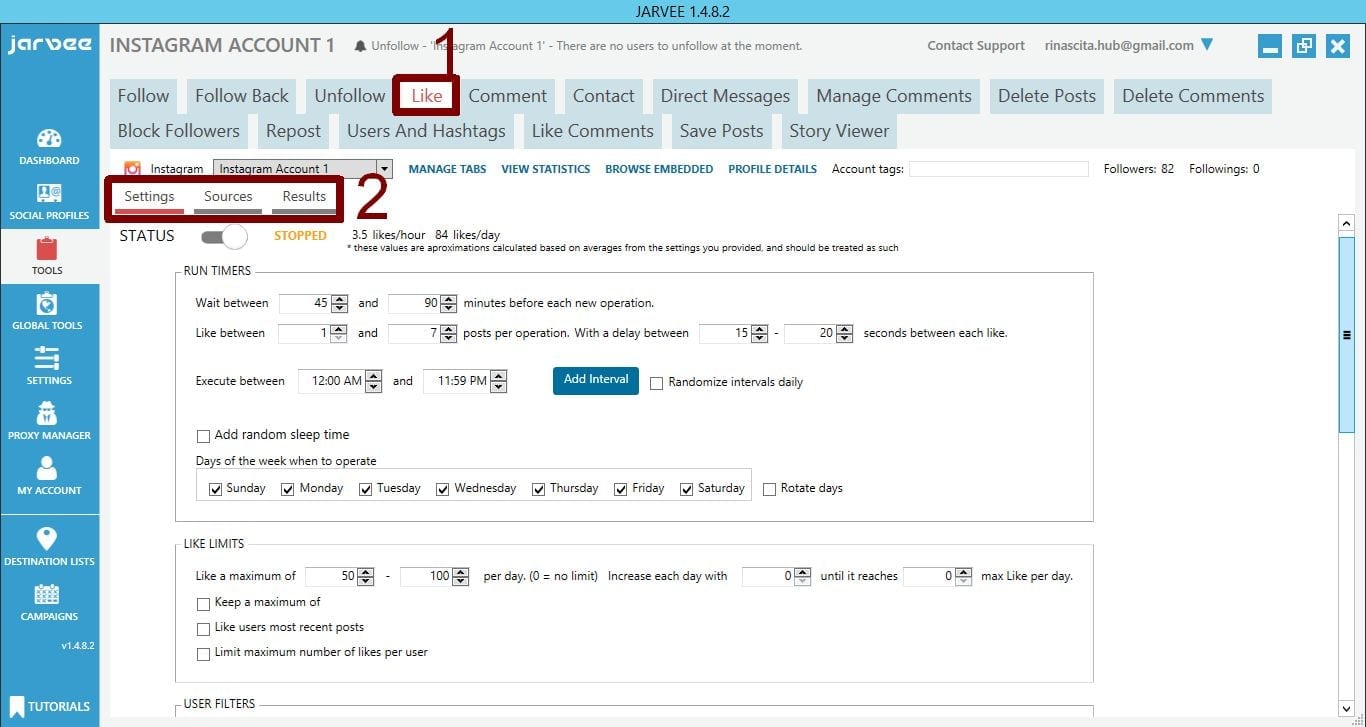 Jarvee Instagram Like Tool Tutorial (Social Media Automation)