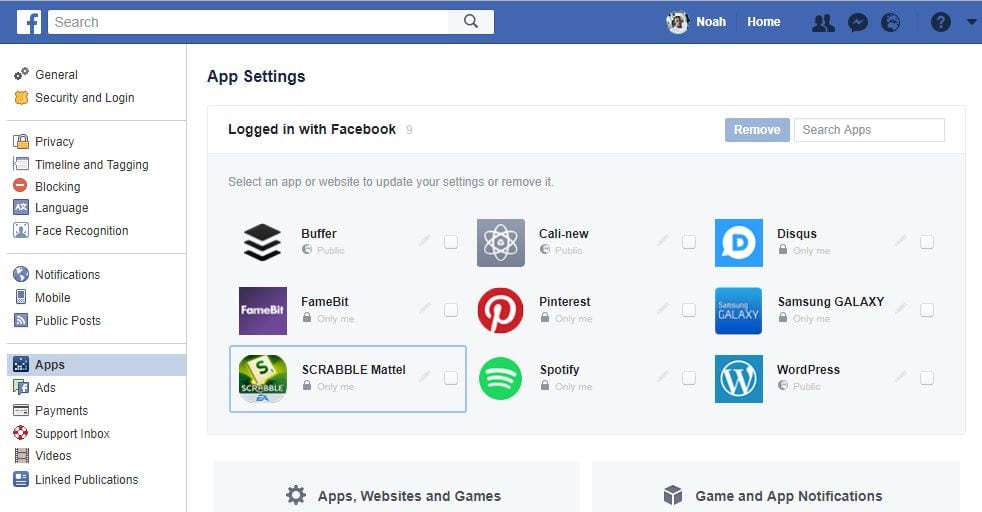 facebook app privacy
