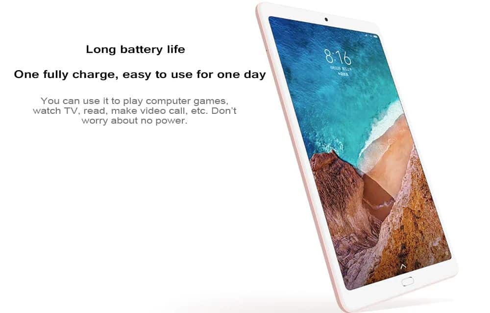 xiaomi mi pad 4 plus battery life