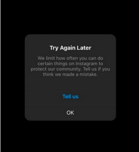 Instagram limit update