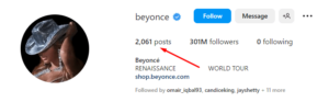 Beyonce Instagram account posts