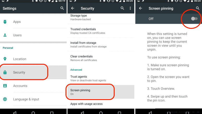How to lock screen on Android