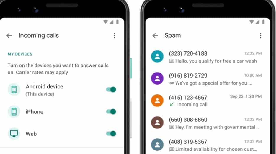 usuń numer Google Voice na Androida 