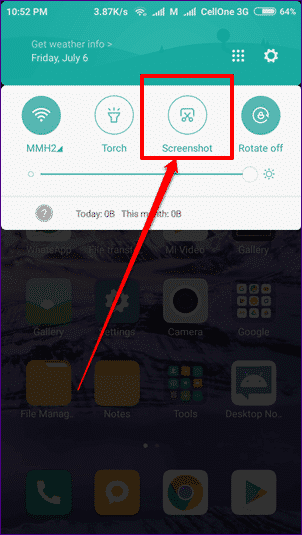 How to screenshot on HTC M8