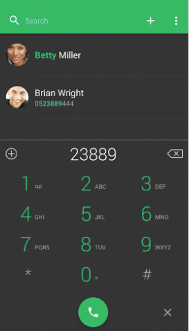 call ended automatically just after dialing android